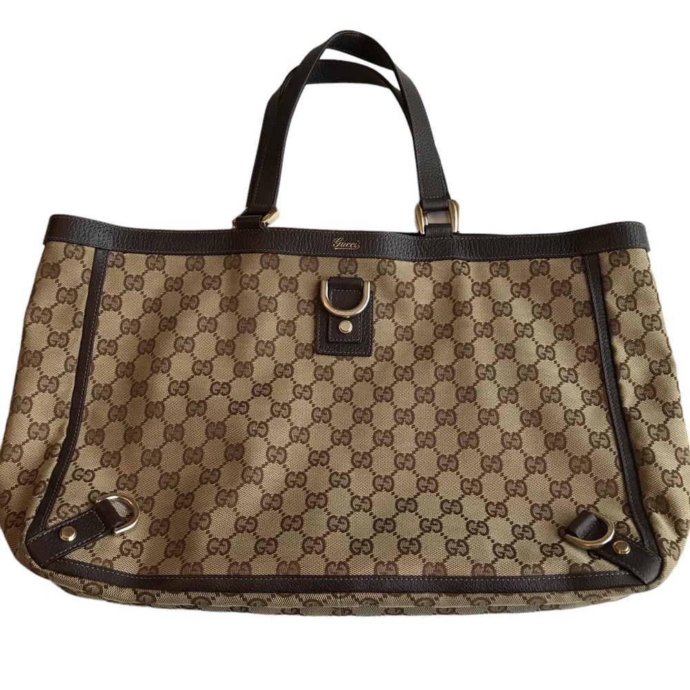 GUCCI GG Abbey canvas tote